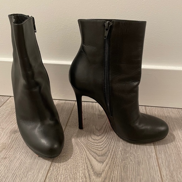 Christian Louboutin Heeled Ankle Boots - size 38.5 - Picture 1 of 6
